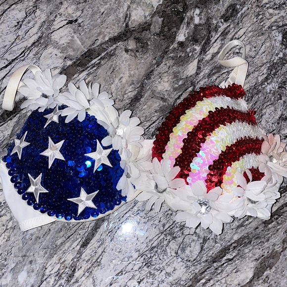Red White and Blue Music Festival Bra 34B - Picture 1 of 1